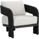 Pylos Black / Louis Cream Outdoor Dining Armchair